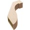 Ekena Millwork 5-inch W x 18-inch D x 24-inch H Del Monte Rough Cedar Woodgrain TimberThane Knee Brace, Primed BRCUR05X18X24DELRCPR - alternate 5